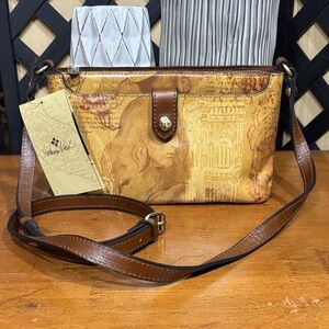 Patricia Nash Brown and Tan Crossbody Bag